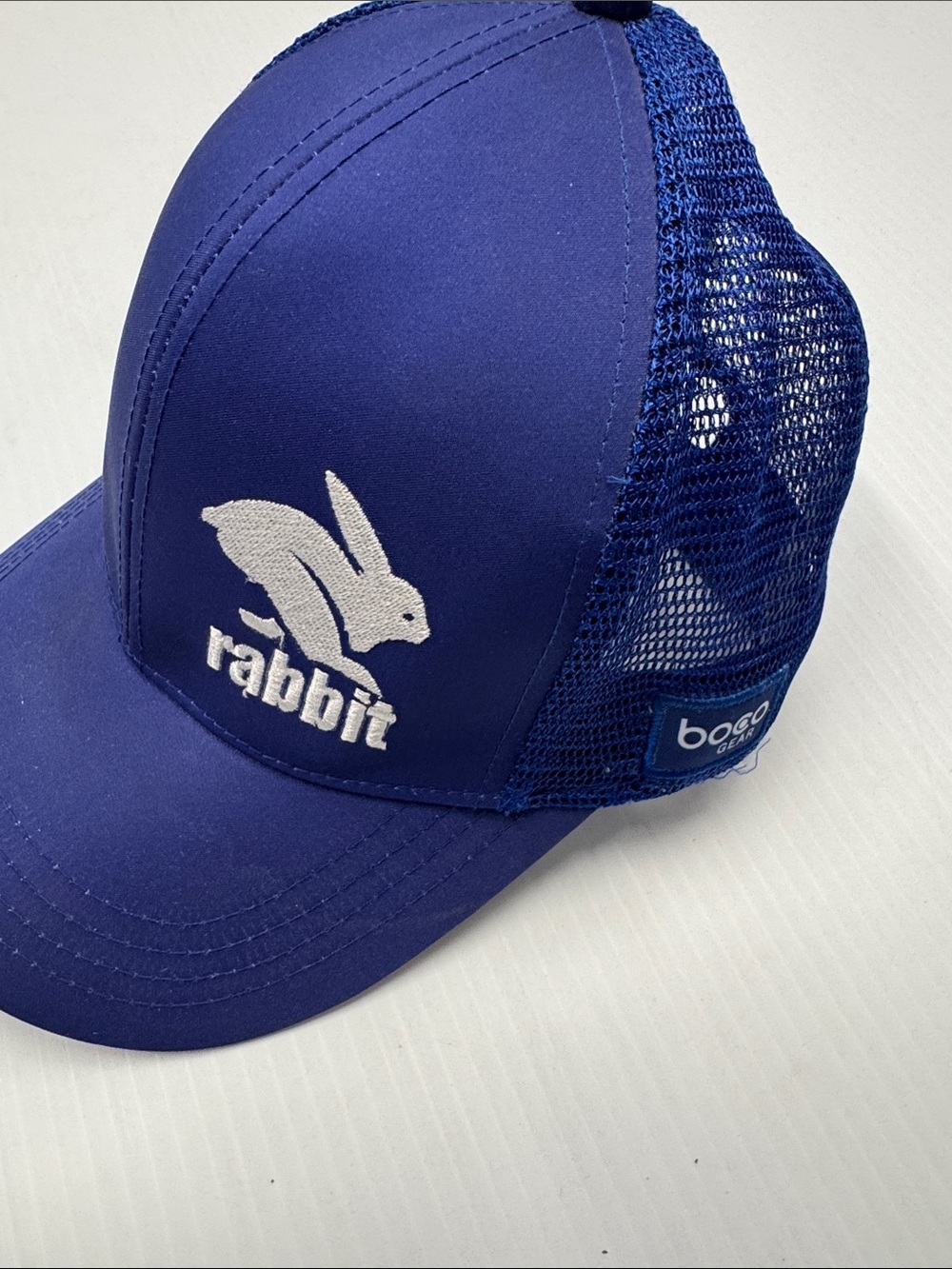 Bocogear rabbit Trucker Hat with White Rabbit Logo OSFM - Picture 2 of 5